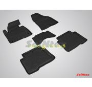 Коврики в салон полиуретан ( черные ) Hyundai Santa Fe 2012-