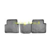 Коврики в салон полиуретан ( черные ) Nissan Qashqai+2 (2008) (зад)