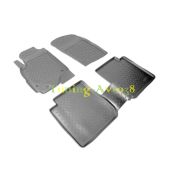 Коврики в салон полиуретан ( черные ) Mitsubishi Outlander (2002-2006)