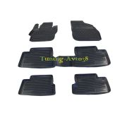 Коврики в салон полиуретан ( черные ) Nissan Qashqai +2 (2008-) 3 ряда
