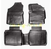 Коврики в салон полиуретан ( черные ) Toyota Corolla Fielder 2012- (пр.руль)